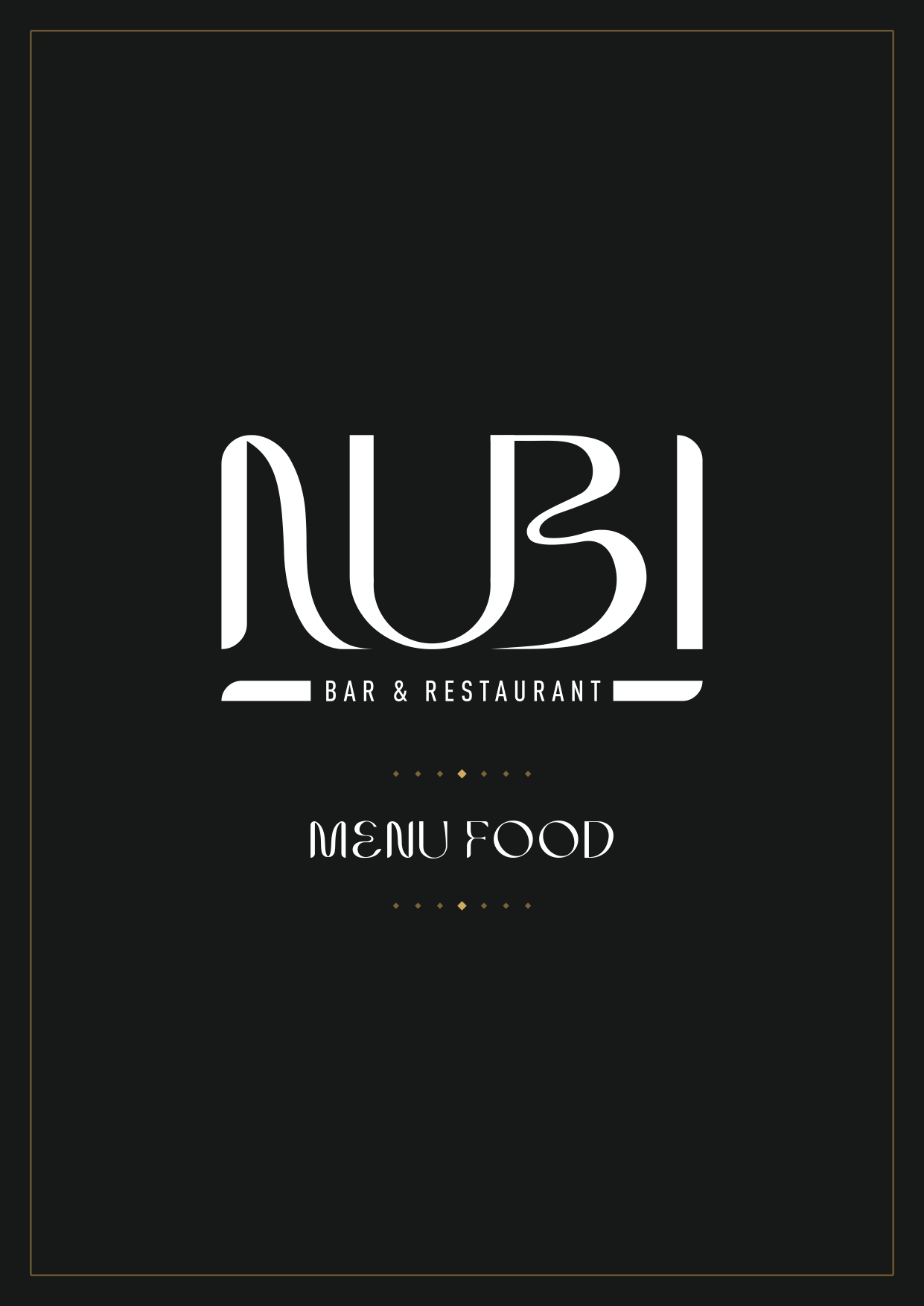 Page 1 du menu nourriture Nubi